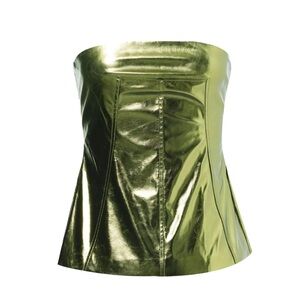 Amy Lynn JOHANNA KHAKI BANDEAU TOP